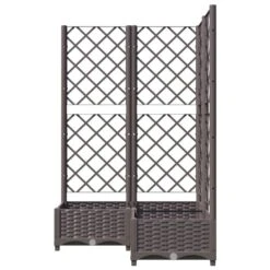 Jardinière Avec Treillis Marron 80x80x121,5 Cm PP -Maison Eclat Boutique jardiniere avec treillis marron 80x80x121 5 cm pp 3666722124508 1346188