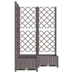 Jardinière Avec Treillis Marron 80x80x121,5 Cm PP -Maison Eclat Boutique jardiniere avec treillis marron 80x80x121 5 cm pp 3666722124508 1346189
