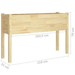 Jardinière D'extérieur 110x31x70 Cm Bois De Pin Massif -Maison Eclat Boutique jardiniere d exterieur 110x31x70 cm bois de pin massif 3666722147699 1269853