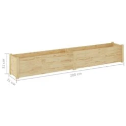 Jardinière D'extérieur 200x31x31 Cm Bois De Pin Massif -Maison Eclat Boutique jardiniere d exterieur 200x31x31 cm bois de pin massif 3666722125161 1344150