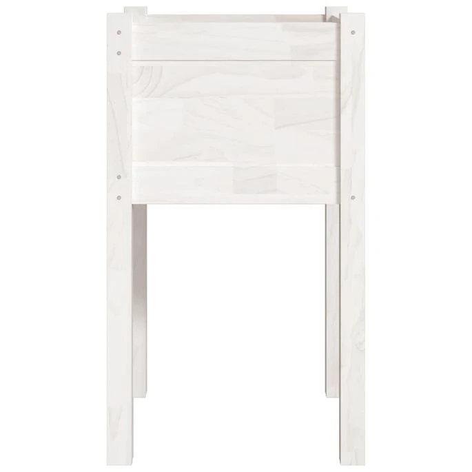 Jardinière D'extérieur Blanc 40x40x70 Cm Bois De Pin Massif 6 Jardinière D'extérieur Blanc 40x40x70 Cm Bois De Pin Massif – Image 4