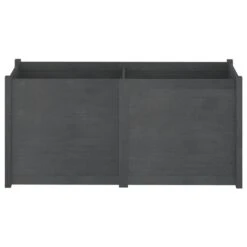 Jardinière D'extérieur Gris 150x50x70 Cm Bois De Pin Massif -Maison Eclat Boutique jardiniere d exterieur gris 150x50x70 cm bois de pin massif 3666722127400 1339394