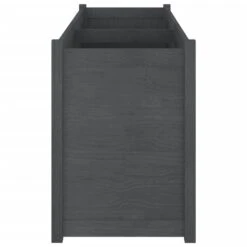Jardinière D'extérieur Gris 150x50x70 Cm Bois De Pin Massif -Maison Eclat Boutique jardiniere d exterieur gris 150x50x70 cm bois de pin massif 3666722127400 1339395