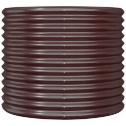 Jardinière De Jardin Acier Enduit De Poudre 80x80x68 Cm Marron -Maison Eclat Boutique jardiniere de jardin acier enduit de poudre 80x80x68 cm marron 3666722621304 1366130