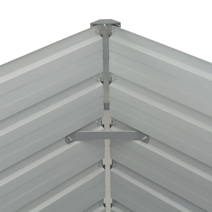 Jardinière Surélevée Marron 160x80x77 Cm Acier Galvanisé 4 Jardinière Surélevée Marron 160x80x77 Cm Acier Galvanisé – Image 2