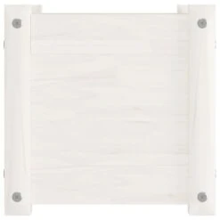 Jardinières 2 Pcs Blanc 31x31x31 Cm Bois De Pin Massif -Maison Eclat Boutique jardinieres 2 pcs blanc 31x31x31 cm bois de pin massif 3666722122986 1351990