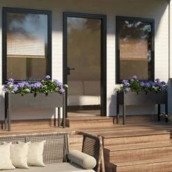 Jardinières D'extérieur 2 Pcs Gris 110x31x70 Cm Bois De Pin -Maison Eclat Boutique jardinieres d exterieur 2 pcs gris 110x31x70 cm bois de pin 3666722130318 1333343