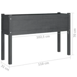 Jardinières D'extérieur 2 Pcs Gris 110x31x70 Cm Bois De Pin -Maison Eclat Boutique jardinieres d exterieur 2 pcs gris 110x31x70 cm bois de pin 3666722130318 1333351