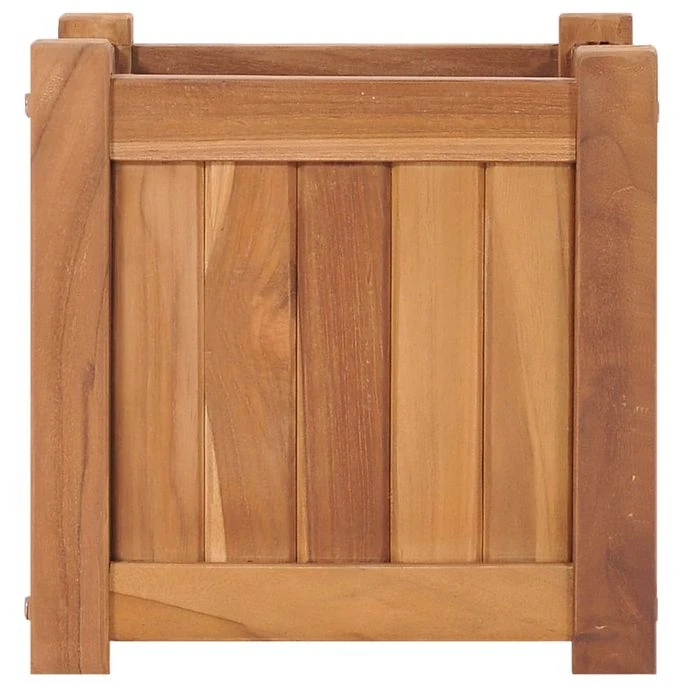 Lit Surélevé 30x30x30 Cm Bois De Teck Solide 4 Lit Surélevé 30x30x30 Cm Bois De Teck Solide – Image 2