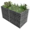 Lit Surélevé à Gabion Acier 180 X 90 X 100 Cm Argenté -Maison Eclat Boutique lit sureleve a gabion acier 180 x 90 x 100 cm argente 3666722506144 615880