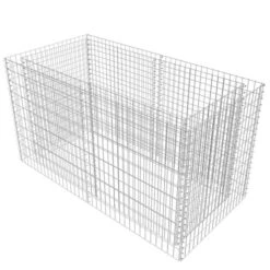 Lit Surélevé à Gabion Acier 180 X 90 X 100 Cm Argenté -Maison Eclat Boutique lit sureleve a gabion acier 180 x 90 x 100 cm argente 3666722506144 615881