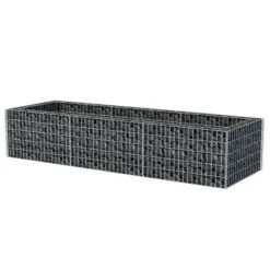 Lit Surélevé à Gabion Acier 270x90x50 Cm 10 Lit Surélevé à Gabion Acier 270x90x50 Cm -Maison Eclat Boutique lit sureleve a gabion acier 270x90x50 cm 3666722506472 615609