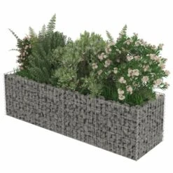 Lit Surélevé à Gabion Acier Galvanisé 180x50x50 Cm -Maison Eclat Boutique lit sureleve a gabion acier galvanise 180x50x50 cm 3666722506403 615665