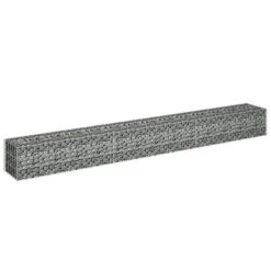 Lit Surélevé à Gabion Acier Galvanisé 270x30x30 Cm -Maison Eclat Boutique lit sureleve a gabion acier galvanise 270x30x30 cm 3666722506304 615756