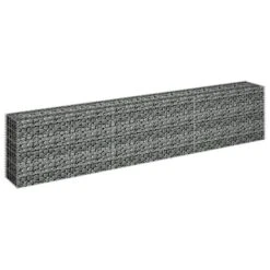 Lit Surélevé à Gabion Acier Galvanisé 270x30x60 Cm -Maison Eclat Boutique lit sureleve a gabion acier galvanise 270x30x60 cm 3666722455268 771384