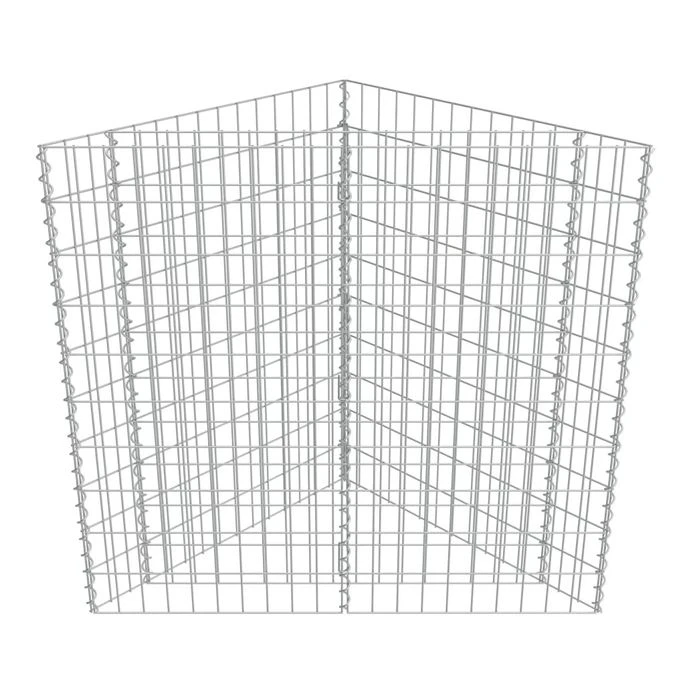 Lit Surélevé à Gabion Acier Galvanisé 75x75x100 Cm 6 Lit Surélevé à Gabion Acier Galvanisé 75x75x100 Cm – Image 4