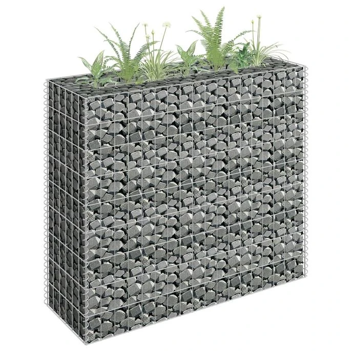 Lit Surélevé à Gabion Acier Galvanisé 90x30x90 Cm 3 Lit Surélevé à Gabion Acier Galvanisé 90x30x90 Cm
