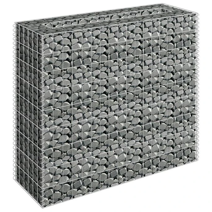Lit Surélevé à Gabion Acier Galvanisé 90x30x90 Cm 5 Lit Surélevé à Gabion Acier Galvanisé 90x30x90 Cm – Image 3