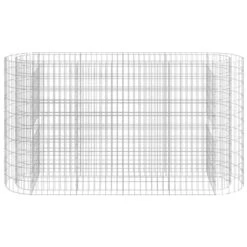 Lit Surélevé à Gabion Fer Galvanisé 190x50x100 Cm -Maison Eclat Boutique lit sureleve a gabion fer galvanise 190x50x100 cm 3666722898614 1487990