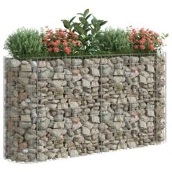 Lit Surélevé à Gabion Fer Galvanisé 190x50x100 Cm -Maison Eclat Boutique lit sureleve a gabion fer galvanise 190x50x100 cm 3666722898614 1487994