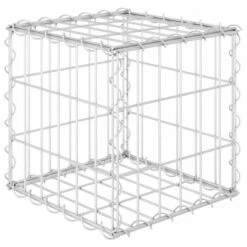Lit Surélevé Cube à Gabion Fil D'acier 30x30x30 Cm -Maison Eclat Boutique lit sureleve cube a gabion fil d acier 30x30x30 cm 3666722506267 615783