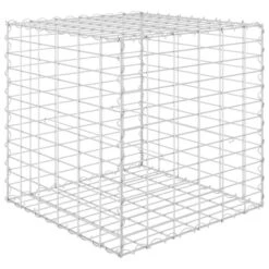 Lit Surélevé Cube à Gabion Fil D'acier 60x60x60 Cm -Maison Eclat Boutique lit sureleve cube a gabion fil d acier 60x60x60 cm 3666722506243 615793