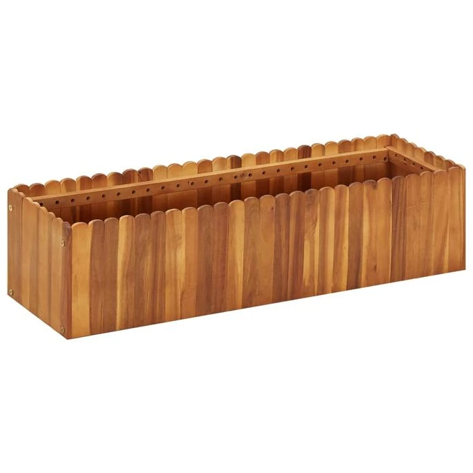 Lit Surélevé De Jardin 100x30x25 Cm Bois Massif D'acacia 3 Lit Surélevé De Jardin 100x30x25 Cm Bois Massif D'acacia