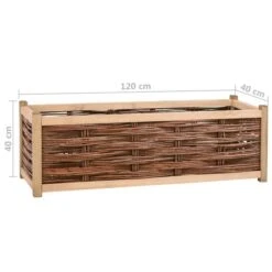Lit Surélevé De Jardin 120x40x40 Cm Bois De Pin Massif -Maison Eclat Boutique lit sureleve de jardin 120x40x40 cm bois de pin massif 8718475729402 980017