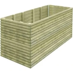 Lit Surélevé De Jardin 197x106x96 Cm Bois De Pin Imprégné