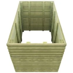 Lit Surélevé De Jardin 197x106x96 Cm Bois De Pin Imprégné -Maison Eclat Boutique lit sureleve de jardin 197x106x96 cm bois de pin impregne 8718475557623 1067705