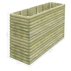 Lit Surélevé De Jardin 206x50x96 Cm Bois De Pin Imprégné -Maison Eclat Boutique lit sureleve de jardin 206x50x96 cm bois de pin impregne 8718475557630 975559