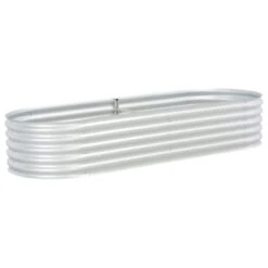 Lit Surélevé De Jardin 240x80x44 Cm Acier Galvanisé Argenté -Maison Eclat Boutique lit sureleve de jardin 240x80x44 cm acier galvanise argente 3666722873789 980165