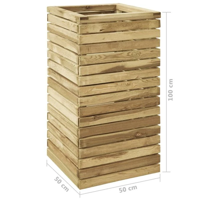 Lit Surélevé De Jardin 50x50x100 Cm Bois De Pin Imprégné 6 Lit Surélevé De Jardin 50x50x100 Cm Bois De Pin Imprégné – Image 4