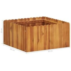 Lit Surélevé De Jardin 50x50x25 Cm Bois Massif D'acacia -Maison Eclat Boutique lit sureleve de jardin 50x50x25 cm bois massif d acacia 3666722324281 981171
