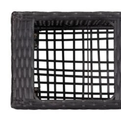 Lit Surélevé De Jardin à 3 Pots 100x30x36cm Résine Tressée Noir -Maison Eclat Boutique lit sureleve de jardin a 3 pots 100x30x36cm resine tressee noir 8719883806464 982391