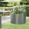 Lit Surélevé De Jardin Acier Enduit De Poudre 100x100x68cm Gris -Maison Eclat Boutique lit sureleve de jardin acier enduit de poudre 100x100x68cm gris 3666722898386 1482803