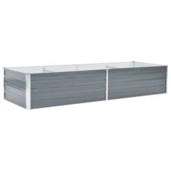 Lit Surélevé De Jardin Acier Galvanisé 240x80x45 Cm Gris -Maison Eclat Boutique lit sureleve de jardin acier galvanise 240x80x45 cm gris 3666722326179 979397