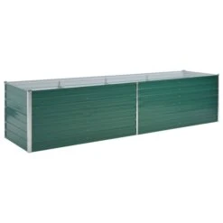 Lit Surélevé De Jardin Acier Galvanisé 320x80x77 Cm Vert -Maison Eclat Boutique lit sureleve de jardin acier galvanise 320x80x77 cm vert 3666722326155 979411