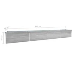 Lit Surélevé De Jardin Acier Galvanisé 600x80x45 Cm Gris -Maison Eclat Boutique lit sureleve de jardin acier galvanise 600x80x45 cm gris 3666722322935 982781