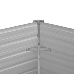 Lit Surélevé De Jardin Anthracite 129x129x77 Cm Acier Galvanisé -Maison Eclat Boutique lit sureleve de jardin anthracite 129x129x77 cm acier galvanise 3666722369022 930588