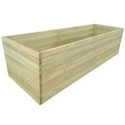 Lit Surélevé De Jardin Bois De Pin Imprégné 200x100x77 Cm