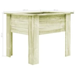 Lit Surélevé De Jardin Et Pieds 100x80x80 Cm Bois Scié Imprégné -Maison Eclat Boutique lit sureleve de jardin et pieds 100x80x80 cm bois scie impregne 3666722314527 990914