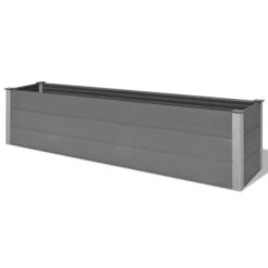 Lit Surélevé De Jardin WPC 195x50x54 Cm Gris -Maison Eclat Boutique lit sureleve de jardin wpc 195x50x54 cm gris 8718475568704 1362015
