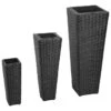 Lits Surélevés De Jardin 3 Pcs Résine Tressée Noir 2 Lits Surélevés De Jardin 3 Pcs Résine Tressée Noir -Maison Eclat Boutique lits sureleves de jardin 3 pcs resine tressee noir 3666722331906 973330