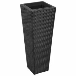 Lits Surélevés De Jardin 3 Pcs Résine Tressée Noir -Maison Eclat Boutique lits sureleves de jardin 3 pcs resine tressee noir 3666722331906 973333