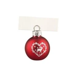 Lot De 4 Boules De Noël Porte-nom Argenté En Verre Et Métal Ø 4 Cm -Maison Eclat Boutique lot de 4 boules de noel porte nom argente en verre et metal 4 cm 3526780905436 560054