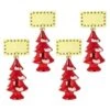 Lot De 4 Décorations Sapins De Noël : Porte-Nom Rouge -Maison Eclat Boutique lot de 4 decorations sapins de noel porte nom rouge 3526780947009 456460