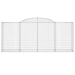 Paniers à Gabions Arqués 12 Pcs 300x50x120/140 Cm Fer Galvanisé -Maison Eclat Boutique paniers a gabions arques 12 pcs 300x50x120 140 cm fer galvanise 3666722937320 1499019