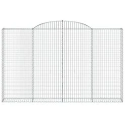 Paniers à Gabions Arqués 4 Pcs 300x30x180/200 Cm Fer Galvanisé -Maison Eclat Boutique paniers a gabions arques 4 pcs 300x30x180 200 cm fer galvanise 3666722936385 1502804