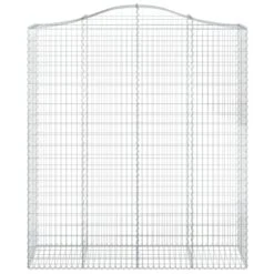 Paniers à Gabions Arqués 5 Pcs 200x50x220/240 Cm Fer Galvanisé -Maison Eclat Boutique paniers a gabions arques 5 pcs 200x50x220 240 cm fer galvanise 3666722936859 1484661